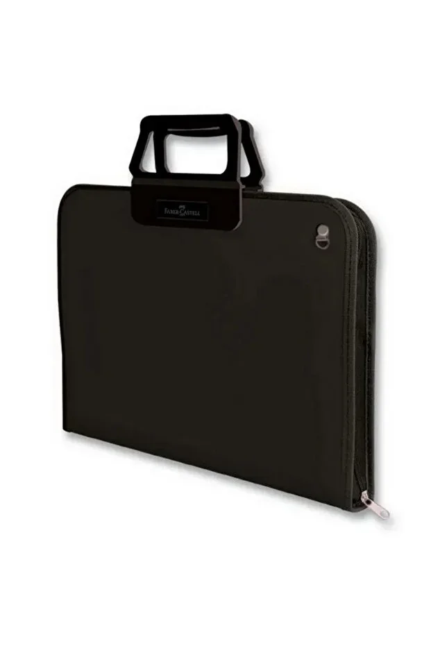 28x38 Cm Black Project Bag, Large Internal Volume, Ergonomic Carrying Strap, PP Material