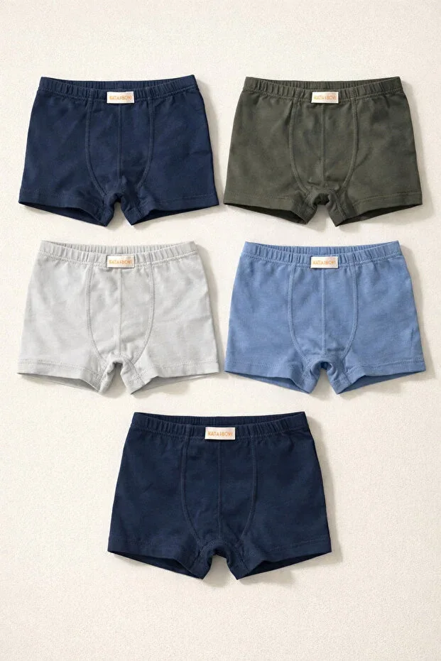Boys 5-Pack Basic Multicolored Boxer