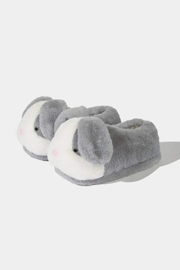 Rabbit Themed Flat Sole Slippers Girls C8424A824WN