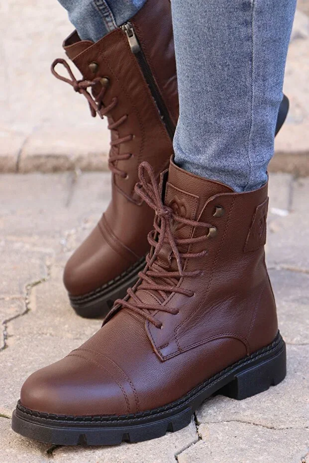 M.p 212-4426 Genuine Leather Zippered Men's Boots