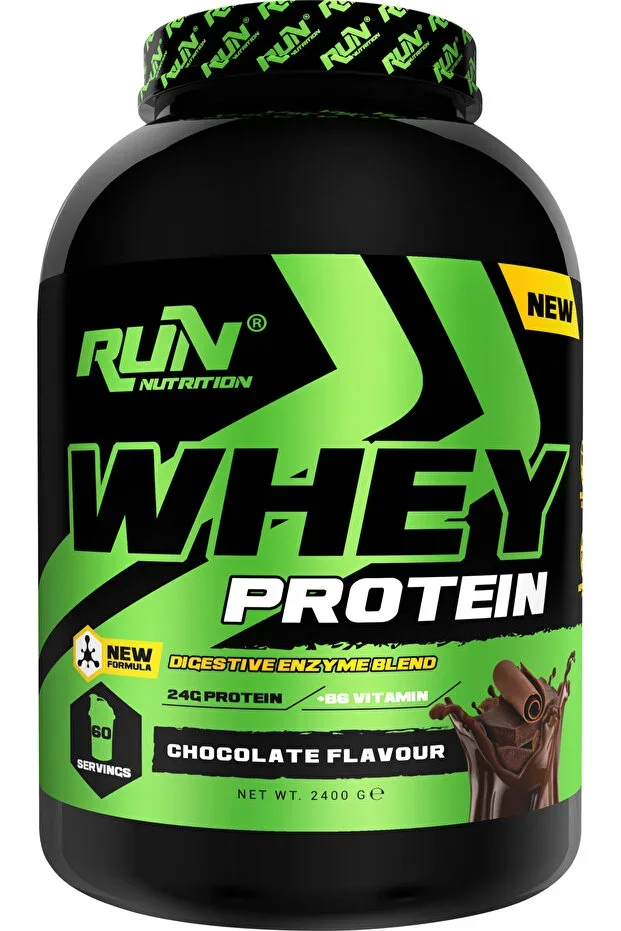 Whey Protein - 2.4 Kg - Chocolate Flavored - 60 Servings