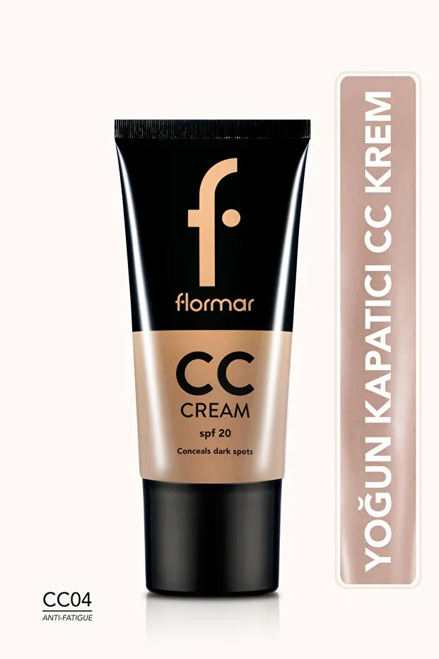 Intense Coverage CC Cream for Visible Traces (Skin Tone) - CC Cream -CC04 Antifatigue- 8690604534739
