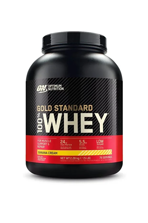 100% Whey Gold Standard Banana Flavor 2.28kg 76 Servings High Protein Powder Muscle Development