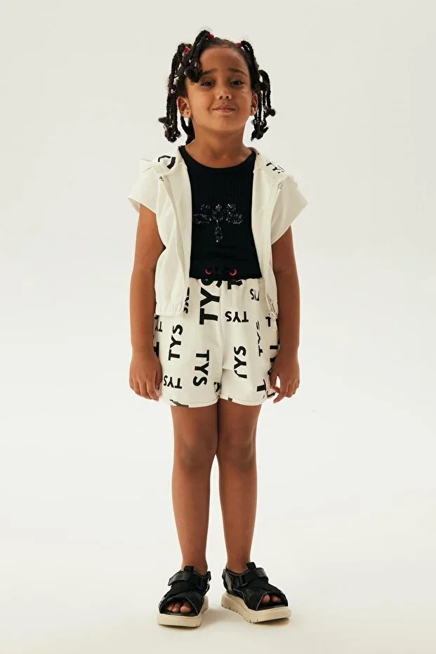BG Store Girls White Sweatshirt