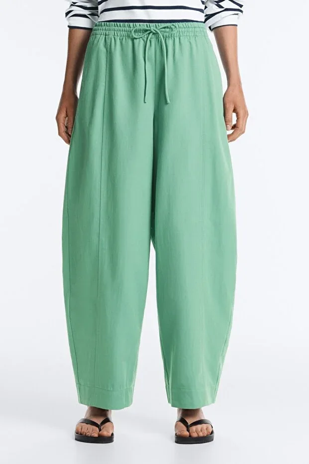 Oysho Cotton blend balloon trousers