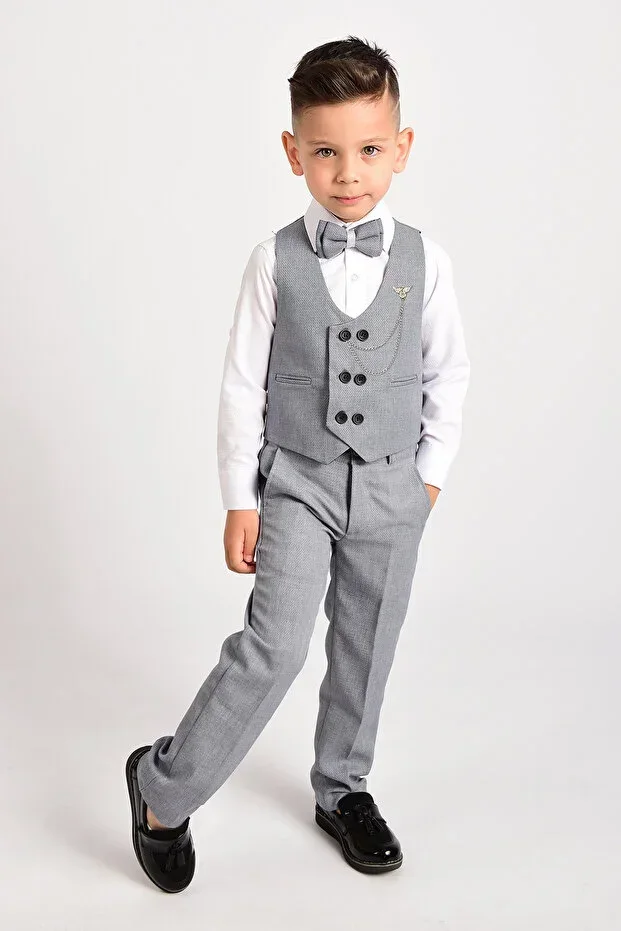 Boys' Suit Vest Bowtie