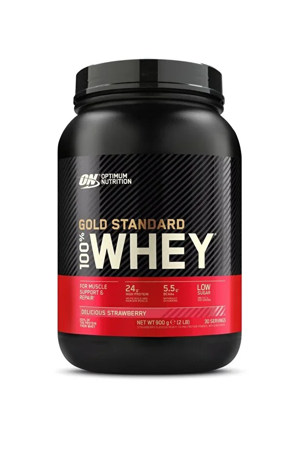 100% Whey Gold Standard Strawberry Flavored 899g 29 Servings High Protein Powder
