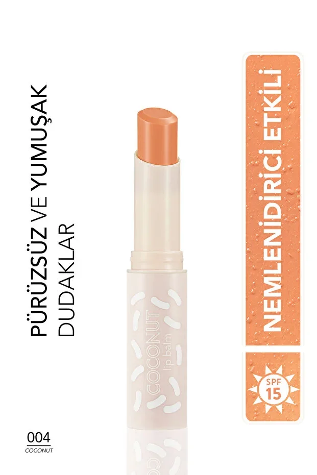 Colored Lip Moisturizer with Shea and Cocoa Butter (H. COCONUT) -lip Balm-004 Coconut-8690604555390