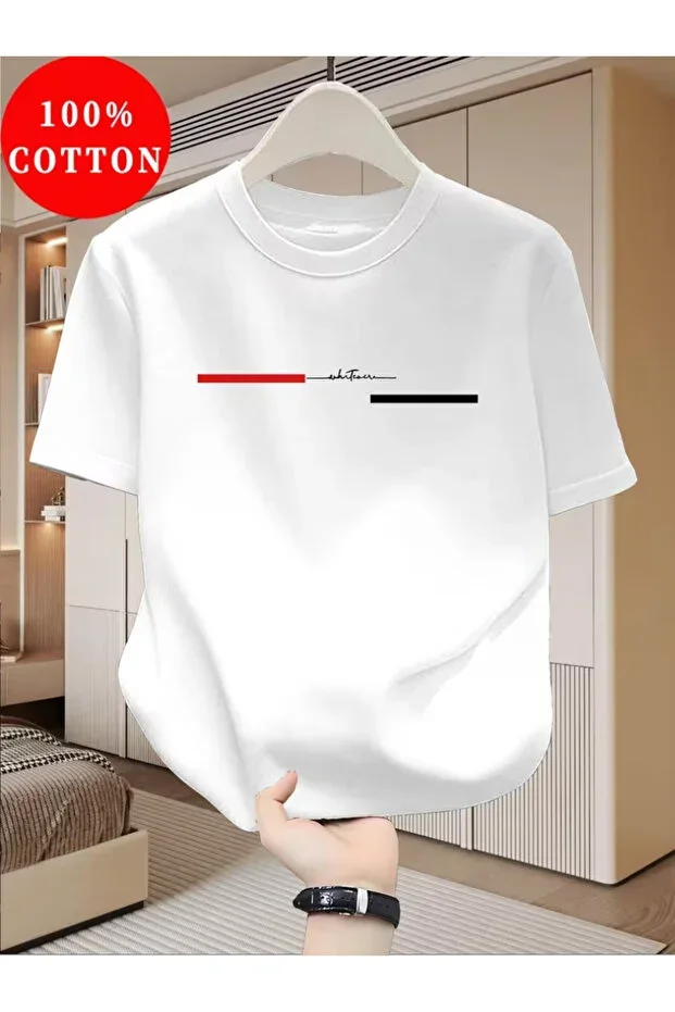 Men's Whatever Print Basic Regular T-shirt