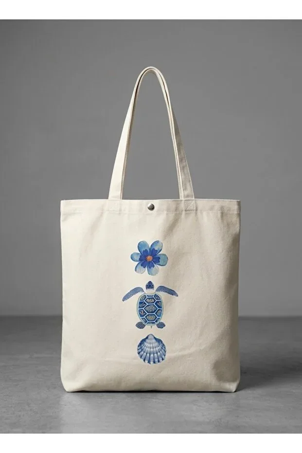 Colored Summer Printed Canvas Bag Beach School And Shoulder Bag