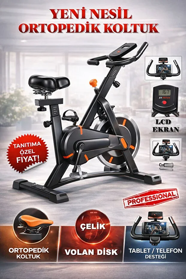 Reidan Exercise Bike Sports Running Exercise Bike Spin Bike Vertical Home Bike