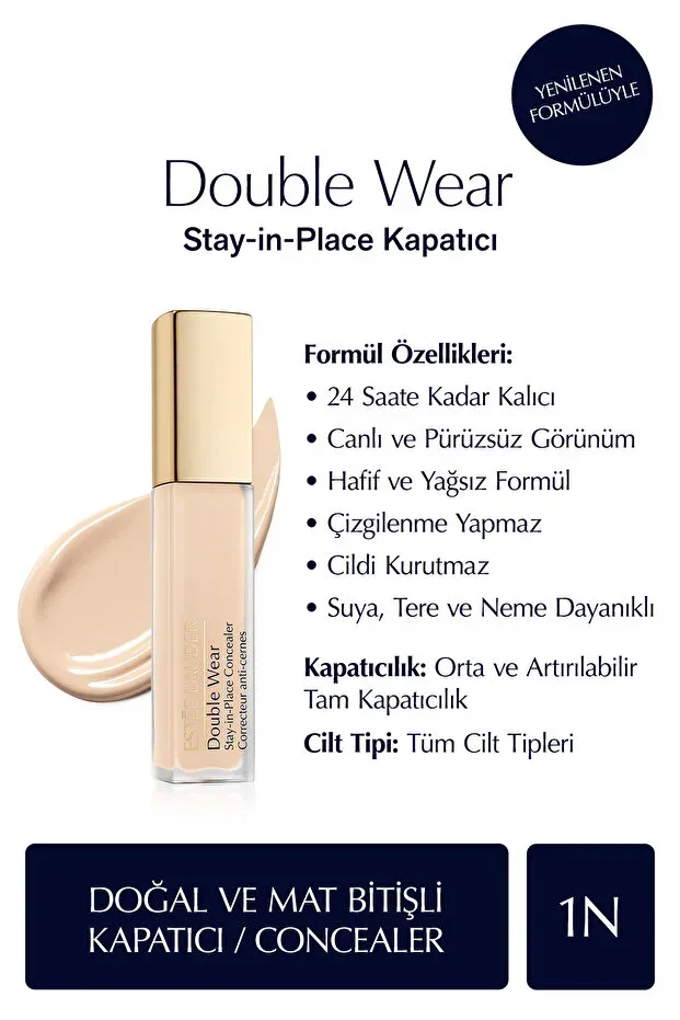 Estee Lauder Double Wear Stay-in-place Concealer - Color: 1N Light (Neutral) 12ml