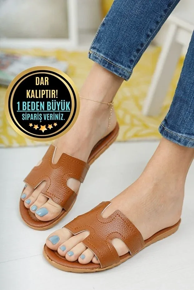 Women's Daily Leather Slipper Sole Dowry Bundle Guest Sea Beach Slipper