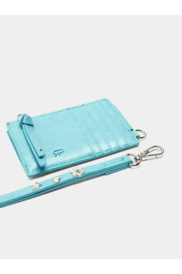 Women's Cracked Effect Card Holder