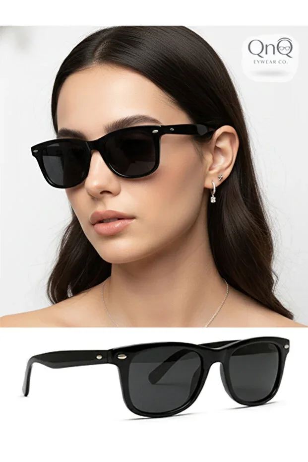 Black Unisex Sunglasses Trend Current Model