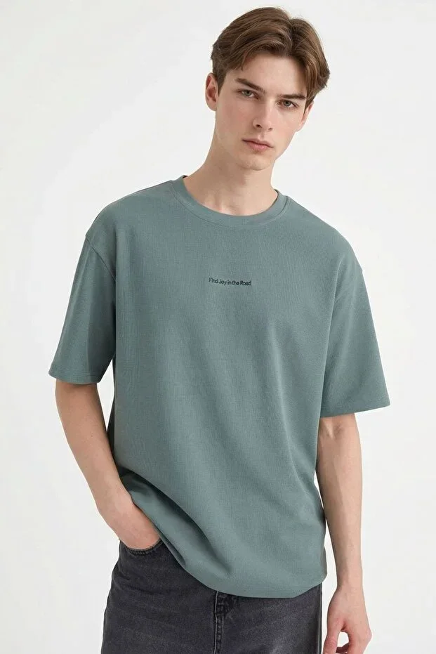 Men's T-shirt D5871AX/GN1083 GREEN