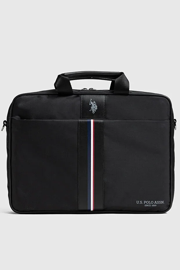 26055-26058 Shoulder Strap Bag with Laptop Compartment Briefcase Laptop Bag BLACK