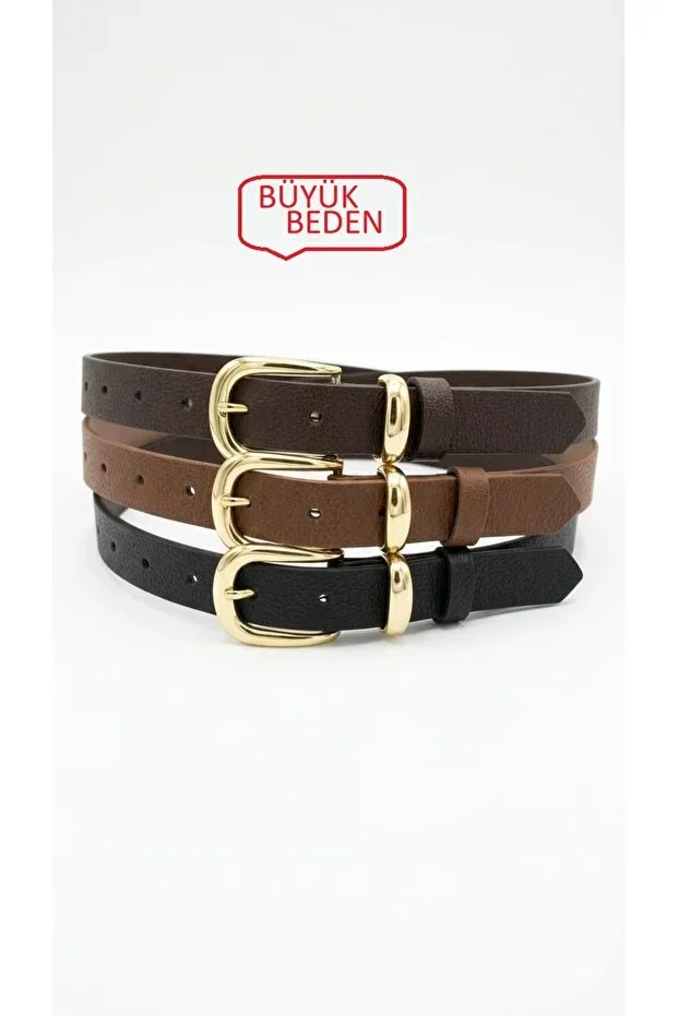 Women's Belt Plus Size Casual Buckle Bridge Detailed