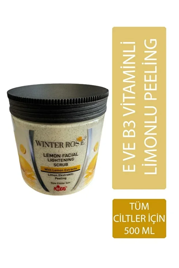 Peeling Face and Body Mask with Lemon Extract, Suitable for All Skin Types
