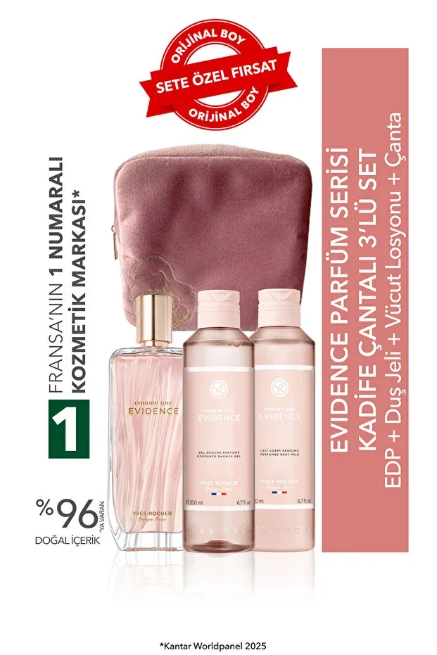 Evidence Perfume Series 3-Piece Set with Velvet Bag