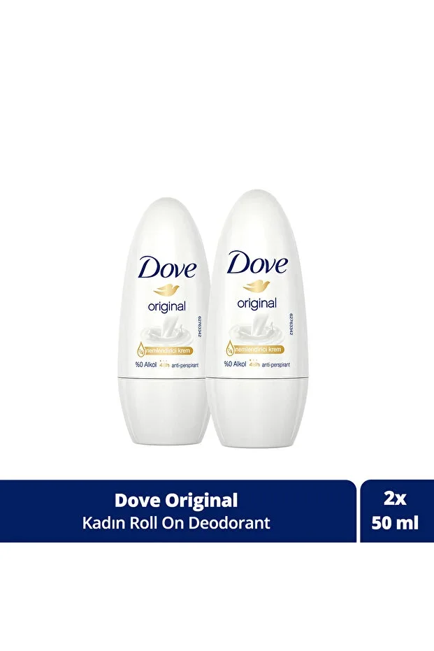 Women's Roll On Deodorant Original 1/4 Moisturizing Cream 50ml X2 Pieces