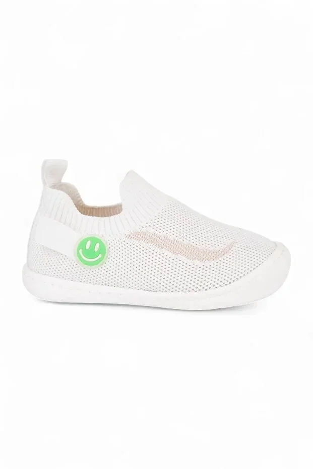 Fippo Baby Children's Orthopedic Non-Slip Sole White Comfortable Daily First Step Sneakers