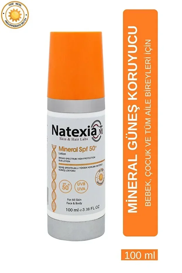 Mineral Sunscreen Lotion SPF50+ for Babies, Children, and All Family Members 100 ml