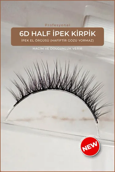 Silk Eyelashes - Natural and Light Eyelashes - False Eyelashes (LIGHTWEIGHT, DOES NOT STRAIN THE EYE)