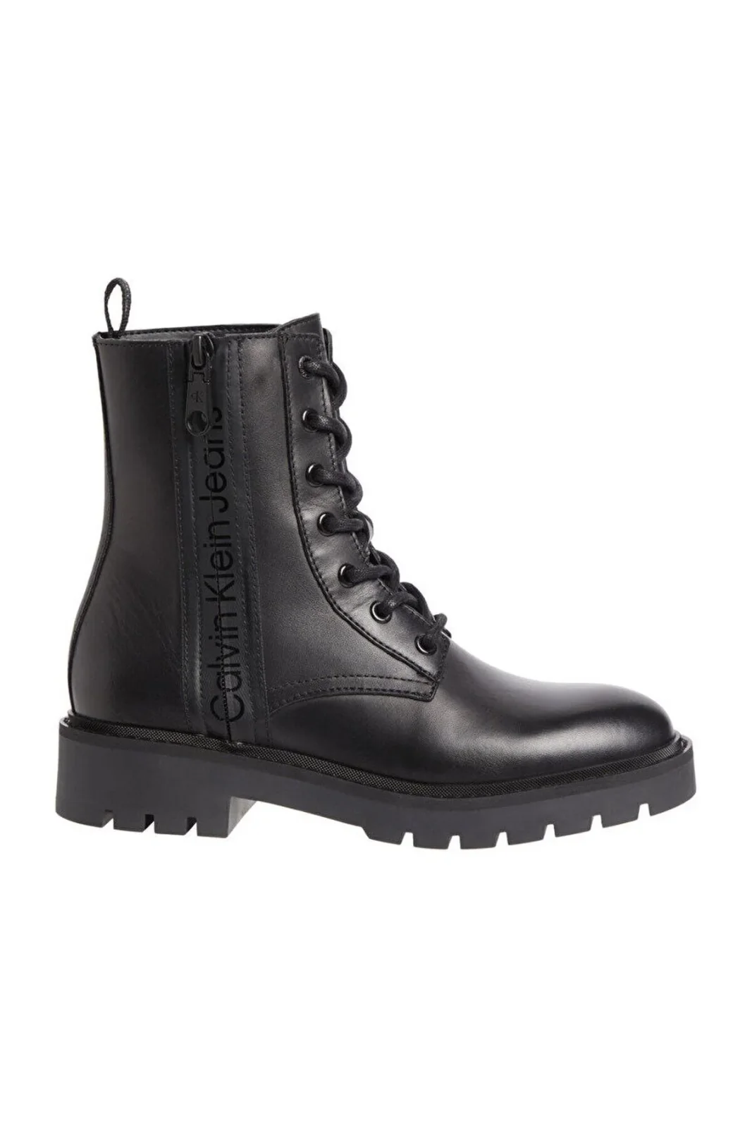 Women's Leather Logo Thick Sole Casual Use Black1 Boots & Booties YW0YW01035-0GJ