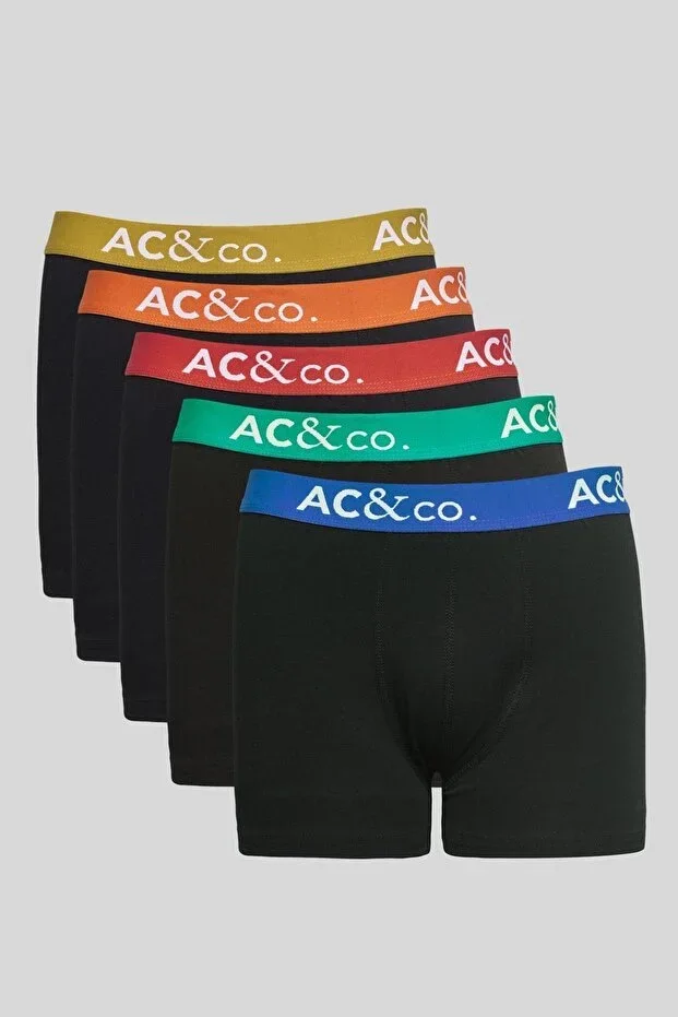 Men's Premium Cotton Multicolor 5-Pack Stretch Boxer Set (Groom's Dowry) Dowry Set