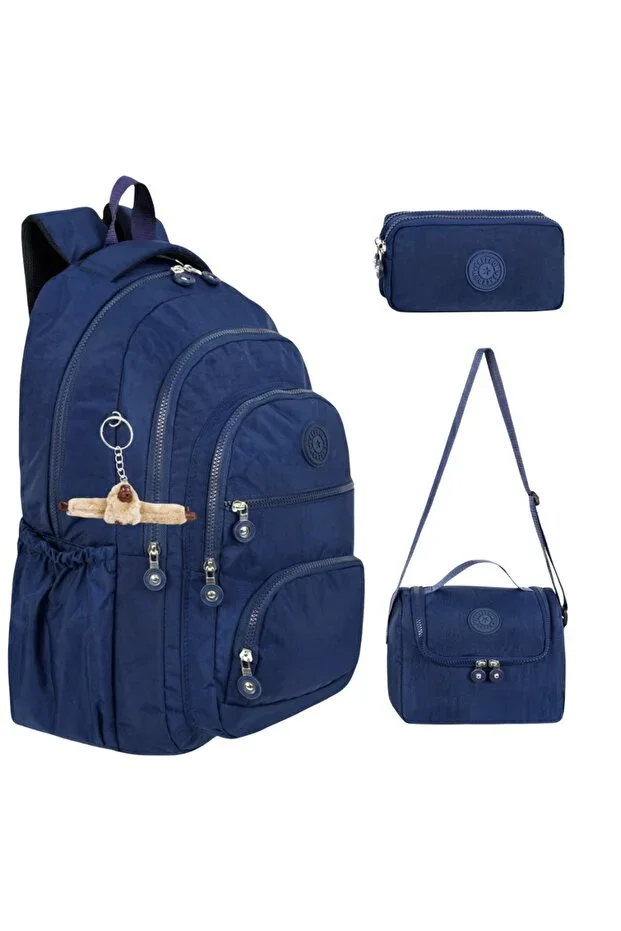 Ultra Lüks Kılinkıl Middle School and Primary School Bag + Thermal Lunch Bag + Double Compartment Pencil Case