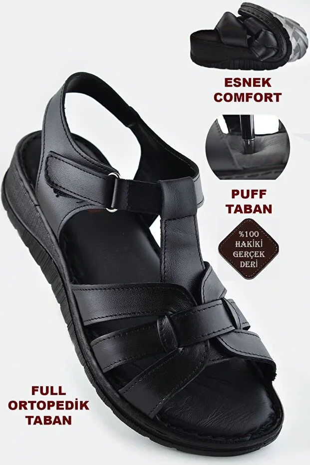 8150 FULL ORTHOPEDIC Genuine Leather Women Sandal Leather Sandal Ivazn