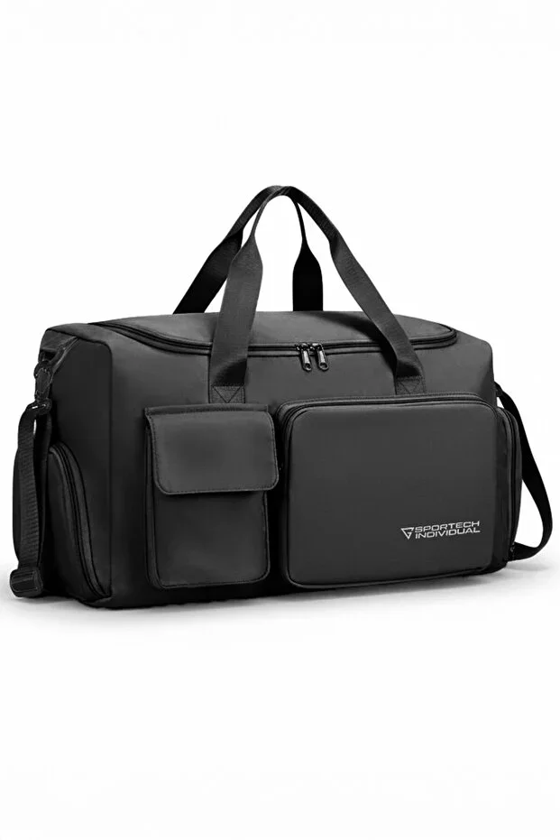 GHASSY CO Unisex Bag with Compartment, Functional Pockets, Large Travel Fitness Hand and Sports Bag