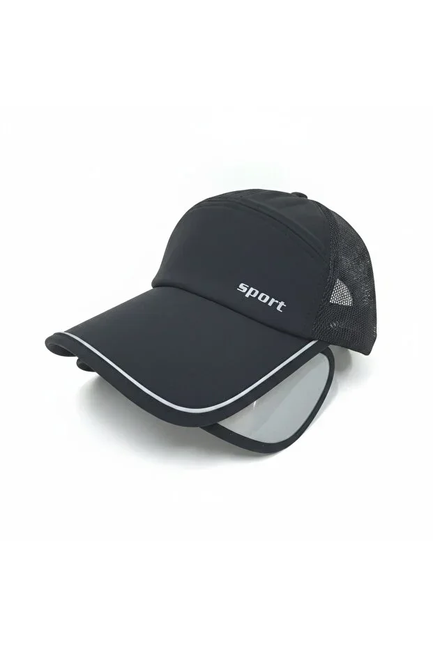 Unisex Micro Mesh Back Adjustable Snapback Visor Cap