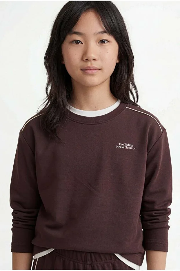 Girls Basic Sweatshirt