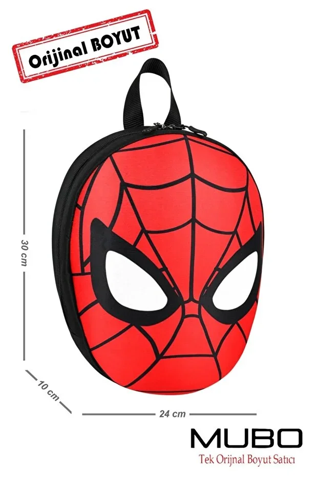 3D Embossed Kindergarten, Nursery, and Daily Use Bag Spider-Man Backpack