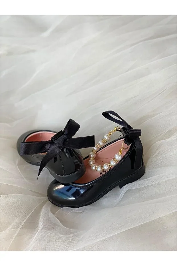 Girls' Beaded Ballet Flats