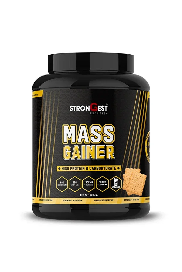 Mass Gainer Biscuit Flavored 1600gr High Protein Value and Amino Acid Supplemented