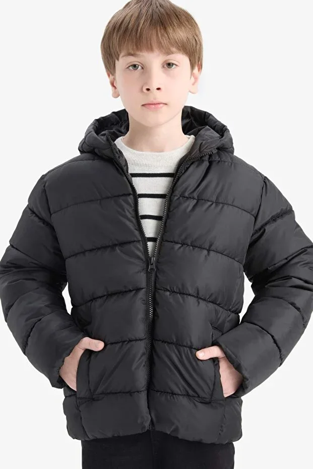 Waterproof Hooded Zip-Up Puffer Jacket Boys A1875A824AU