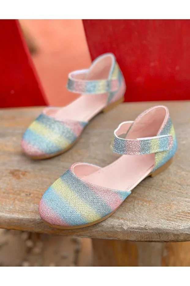 Characterful Children's Ballet Flats, Sequined Children's Ballet Flats