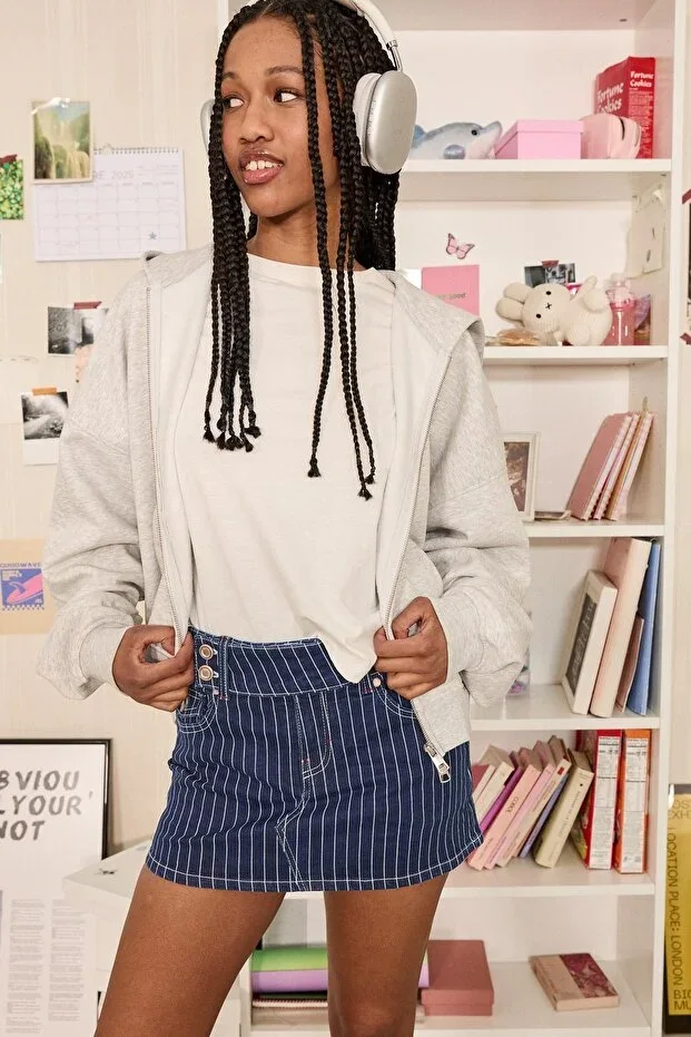Bershka Denim Skort