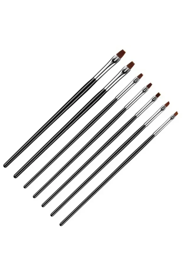 7 Piece Nail Gel Brush Set