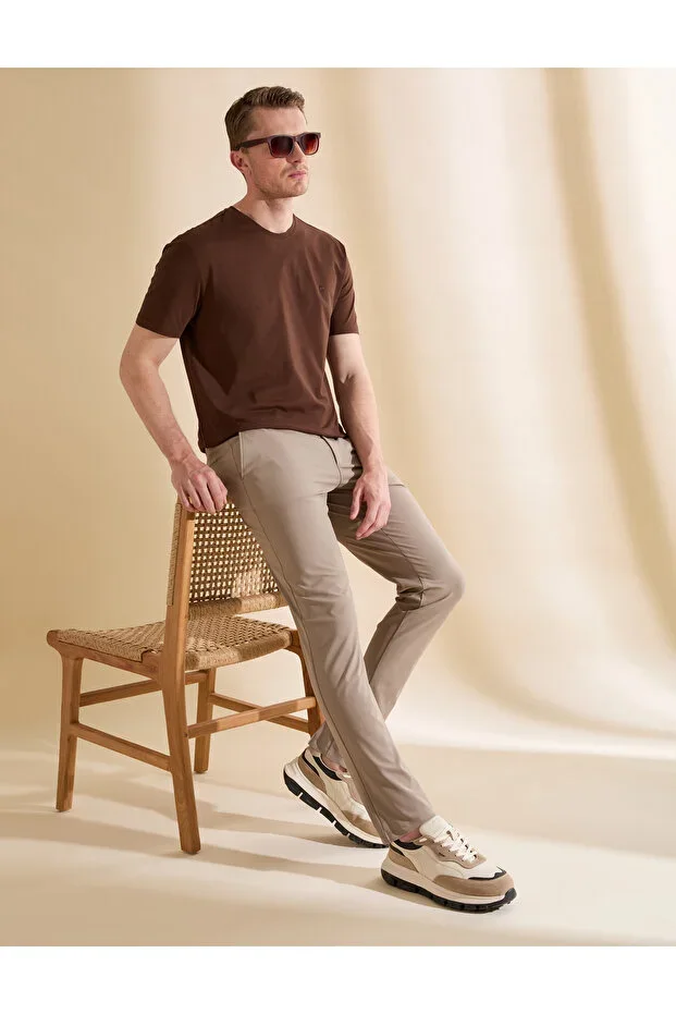 Bej Fabric Trousers 50325158-VR011