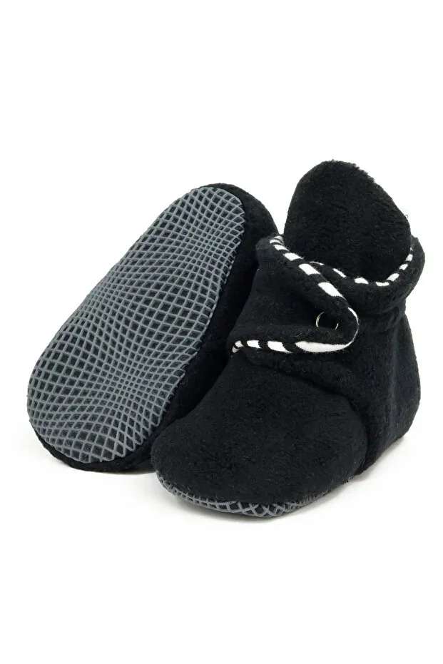 Non-Slip Sole Baby Booties First Step House Slippers Non-Sweating Organic Cotton Lined