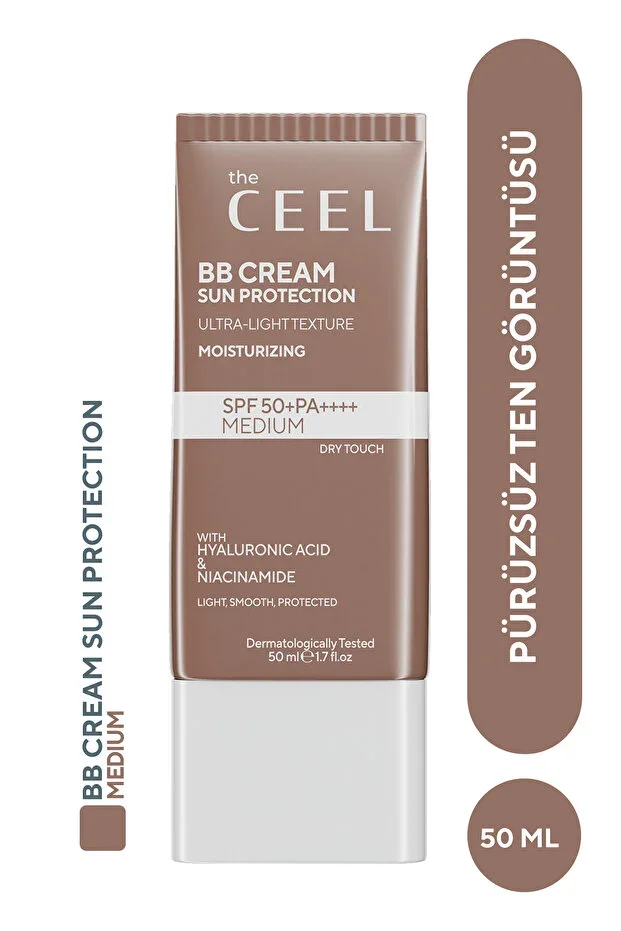 BB Cream Medium SPF 50+ PA++++ Sunscreen Anti-Blemish and Moisturizing Effect 50 ml