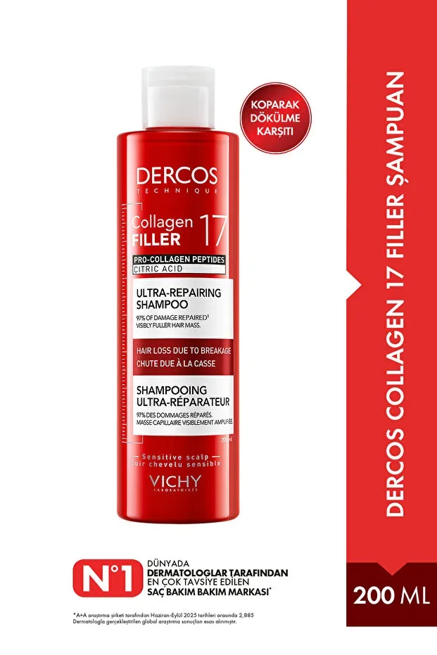 Dercos Collagen 17 Filler Shampoo 200ml