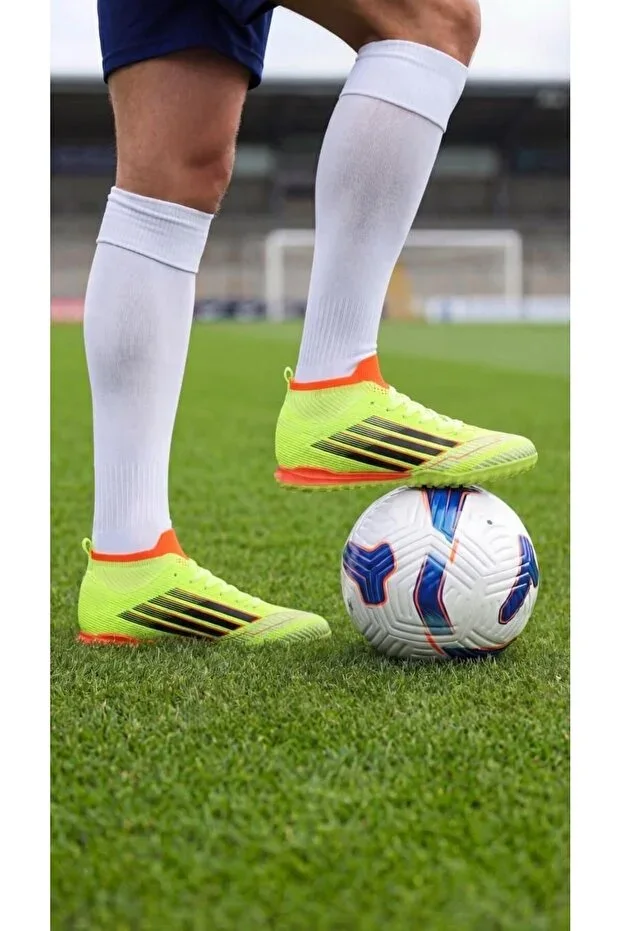 Boys' Football Boots with Socks for Indoor Football