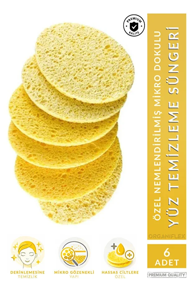6-Pack Moisturizing Soft Facial Cleansing Sponges
