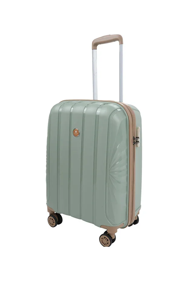 Troya PP Polypropylene Unbreakable Cabin Size Suitcase – 360° Rotating Silent Wheels