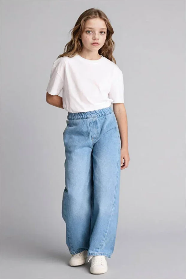 Balloon Fit Blue Girl Child Jean Pants G0248A8/NM28